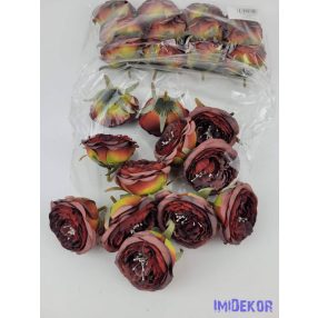 Boglárka selyemvirág fej 6 cm AUT - Antik Narancs