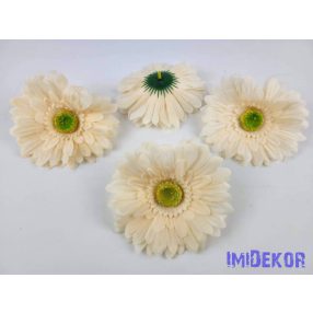 Gerbera selyemvirág fej 12,5 cm - Halvány Barack