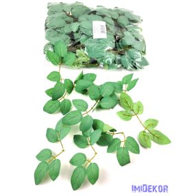 Rózsa levél 6db/fűzhető ág 19x9 cm - Világos Zöld