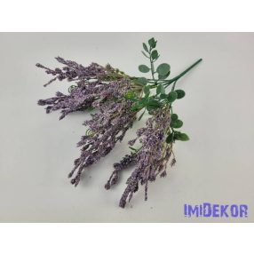 Mű 6 ágú rezgő csokor 35 cm - Lila