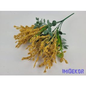 Mű 6 ágú rezgő csokor 35 cm - Napsárga