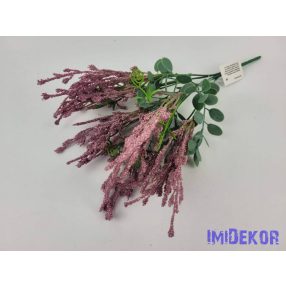 Mű 6 ágú rezgő csokor 35 cm - Mályva