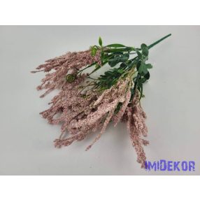 Mű 6 ágú rezgő csokor 35 cm - Púder