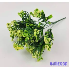 Rezgő 5 ágú mű díszítő csokor 31 cm - Krém