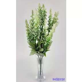 Rezgő 5 ágú díszítő csokor 35 cm - Fehér