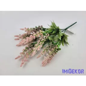 Rezgő 5 ágú díszítő csokor 35 cm - Rózsaszín