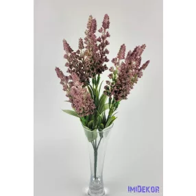 Rezgő 5 ágú díszítő csokor 35 cm - Mályva