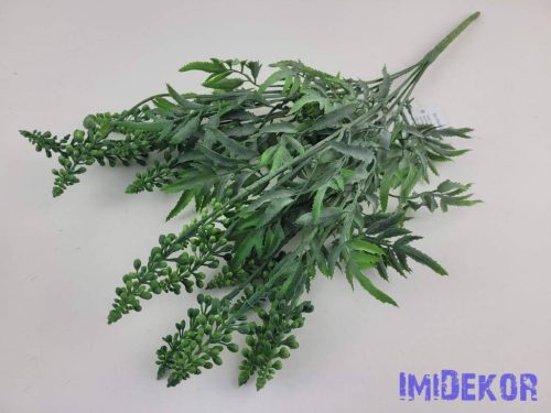 Bogyófürtös 5 ágú műzöld bokor 44 cm - Zöld