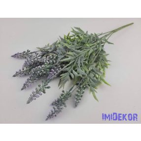 Bogyófürtös 5 ágú műzöld bokor 44 cm - Lila