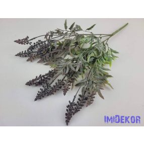 Bogyófürtös 5 ágú műzöld bokor 44 cm - Sötét