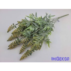 Bogyófürtös 5 ágú műzöld bokor 44 cm - Sárga