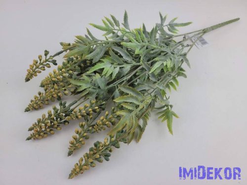 Bogyófürtös 5 ágú műzöld bokor 44 cm - Sárga