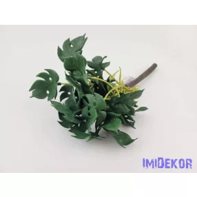 Cakkos levelű gumis bokor 21 cm - Sötét Zöld