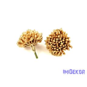 Dús gombóc pozsgás 8x8cm - Arany