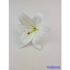 Gumi liliom fej D14cm - Fehér