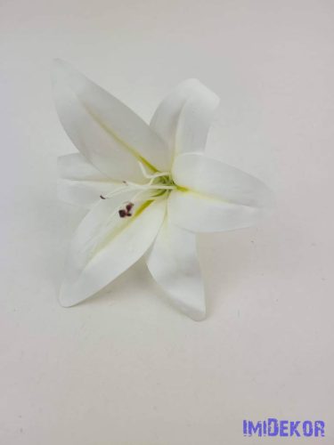 Gumi liliom fej D14cm - Fehér