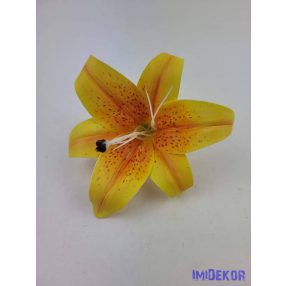 Gumi liliom fej D14cm - Napsárga