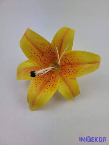 Gumi liliom fej D14cm - Napsárga