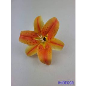 Gumi liliom fej D14cm - Narancsos
