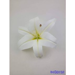 Gumi liliom fej D21,5cm - Fehér