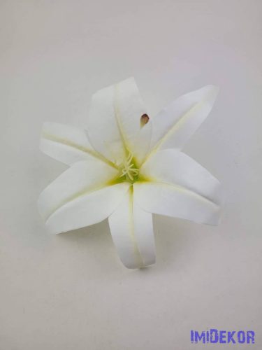 Gumi liliom fej D21,5cm - Fehér