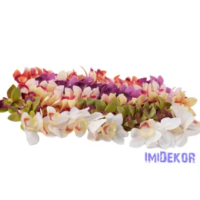 Orchidea gumis művirág fej 9 cm - Mix