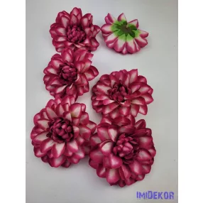 Dália selyemvirág fej 11cm - Pink Átmenetes