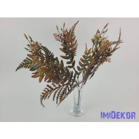 Páfrány 5 ágú mű bokor 37 cm - Antik Narancs