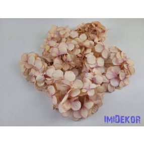 Hortenzia fej antik selyemvirág 16 cm - Barack