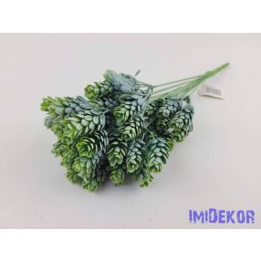 Komló 9 ágú műzöld csokor 33cm - Hamvas