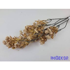 Őszi hamvas leveles-bogyós ág 90cm - Világos Barna