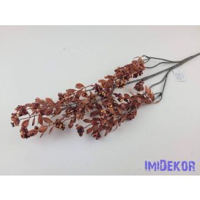 Őszi hamvas leveles-bogyós ág 90cm - Barna