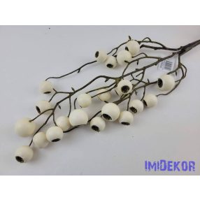 Bogyós ág 66cm - Krém