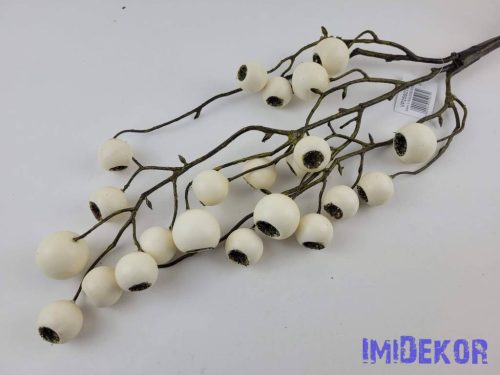 Bogyós ág 66cm - Krém