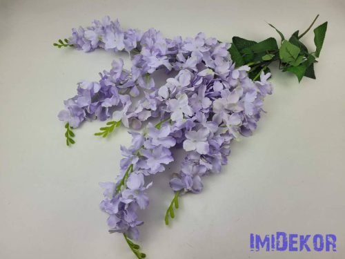 Csüngős akác 5 ágú selyemvirág 65cm - Kékes