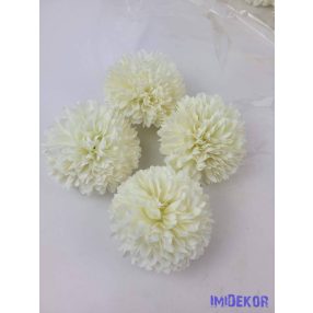 Krizantém selyemvirág fej D6,5cm - Krém