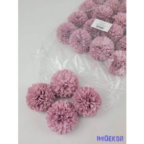Krizantém selyemvirág fej D6,5cm - Mályva