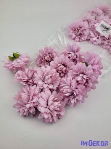 Dália selyemvirág fej 7cm - Rózsaszín