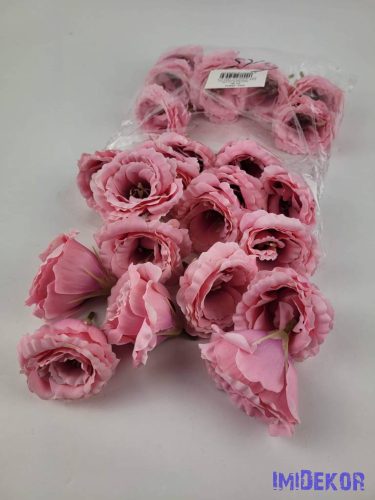 Liziantusz fej 6,5 cm - Rózsaszín