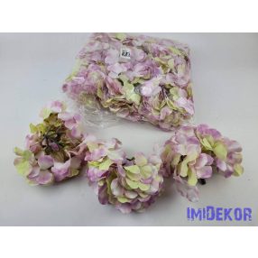   Hortenzia selyemvirág fej dús 54v. 17 cm - Mályvás Zöldes