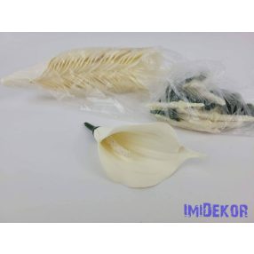 Kála polifoam fej 9,5x6,5cm - Krém