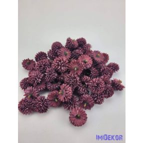 Krizantém selyemvirág fej kb 4cm - Bordó