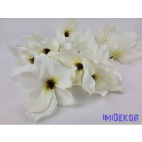 Magnólia selyem fej D15cm - Krém