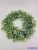 Kócos kis eukaliptuszos hamvas műzöld koszorú virággal 45cm