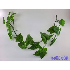 Mű leveles girland 120 cm Cakkos - Zöld