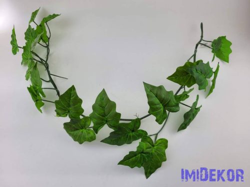 Mű leveles girland 120 cm Cakkos - Zöld