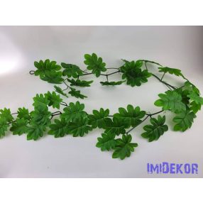 Mű leveles girland 180 cm Hurkás - Zöld