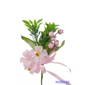 Bogyós-virágos pick 14cm - Rózsaszín