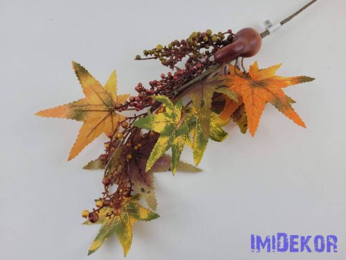 Őszi tökös bogyós leveles ág 60cm