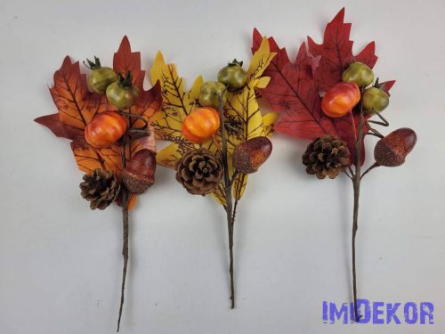 Őszi leveles terméses ág 27cm 3 féle